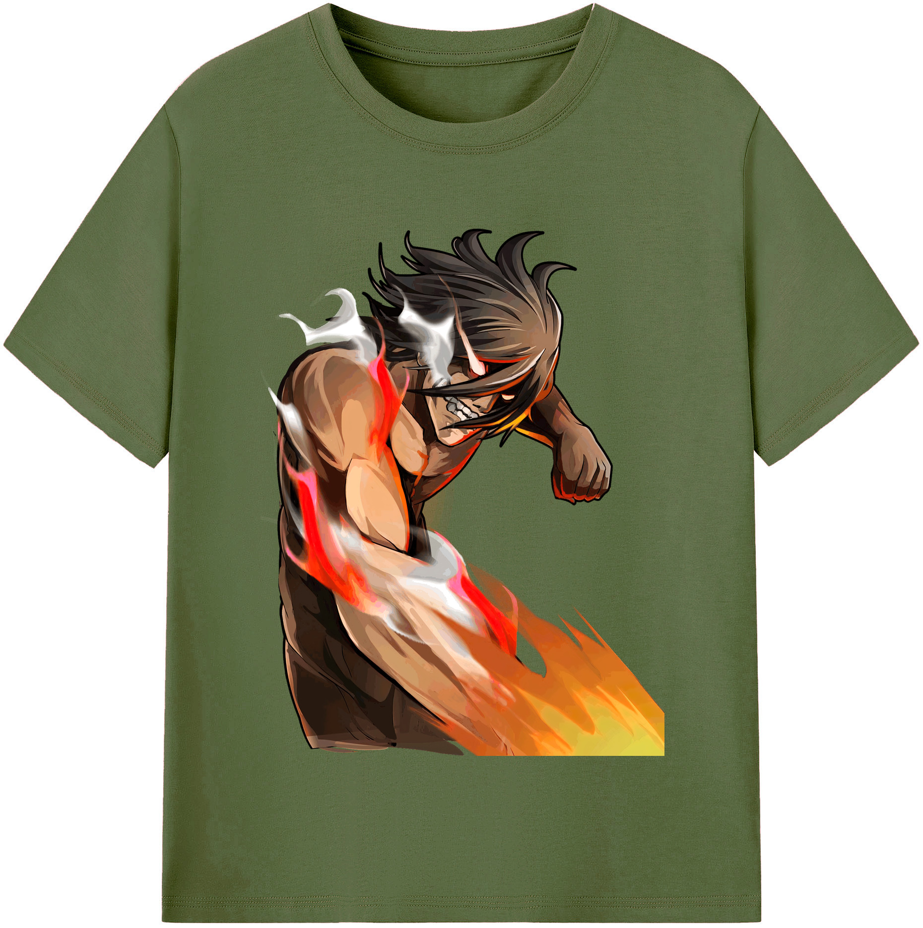 （画像用） 進撃の巨人 Attack on Titan 綿100％半袖Tシャツ（フロントプリント）